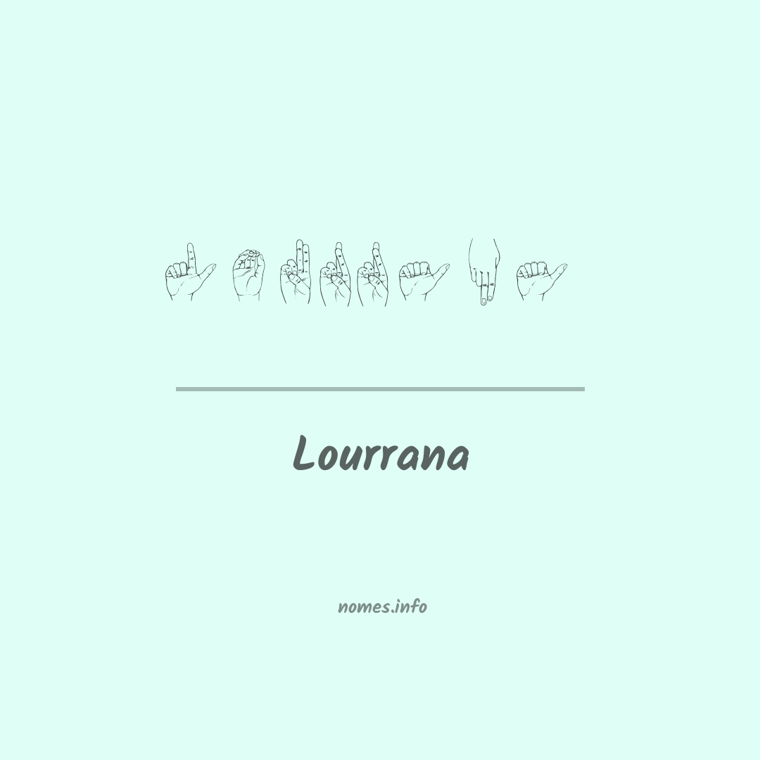Lourrana em Libras