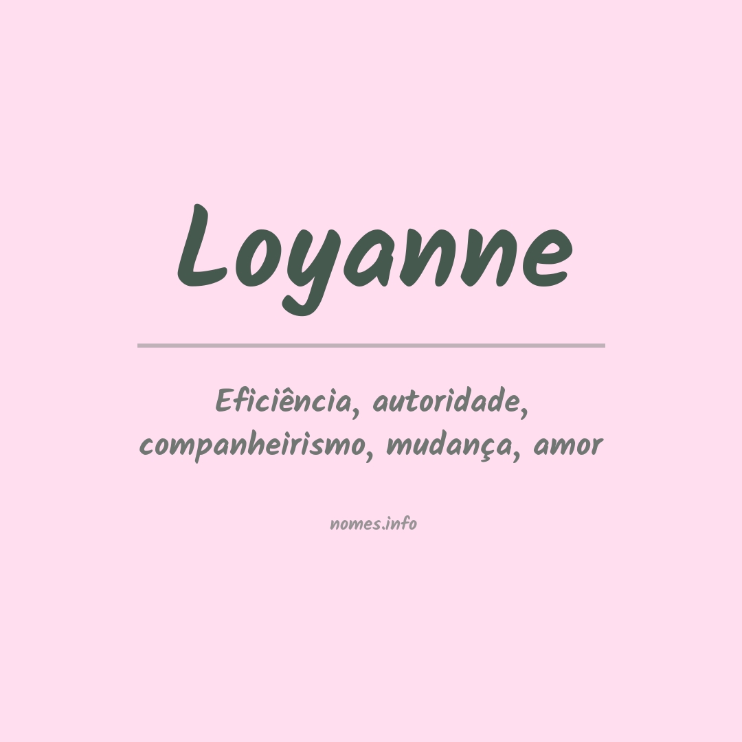 Significado do nome Loyanne
