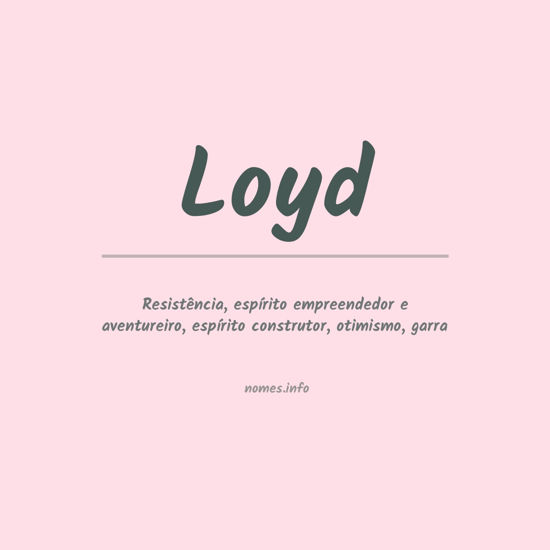 Significado do nome Loyd