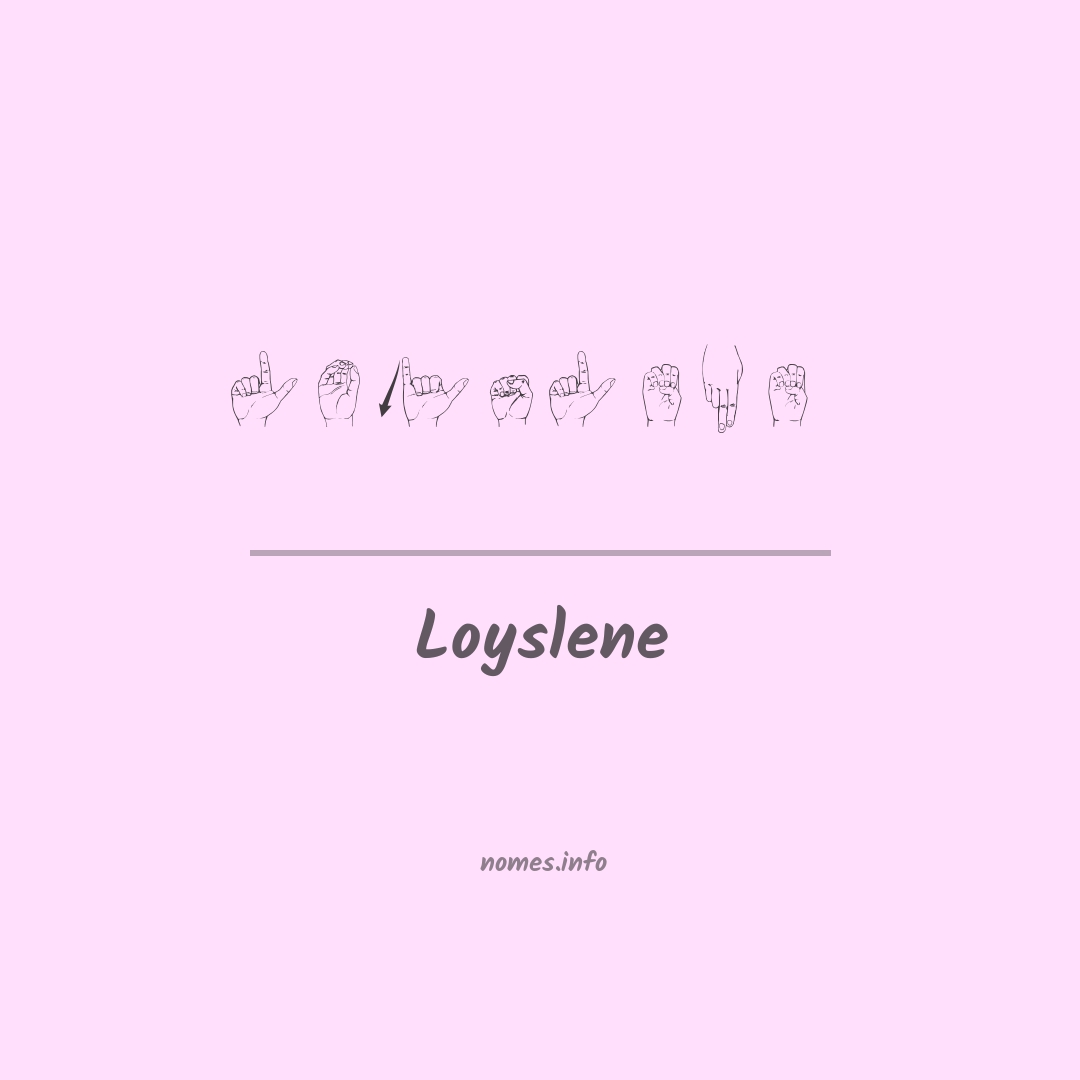 Loyslene em Libras
