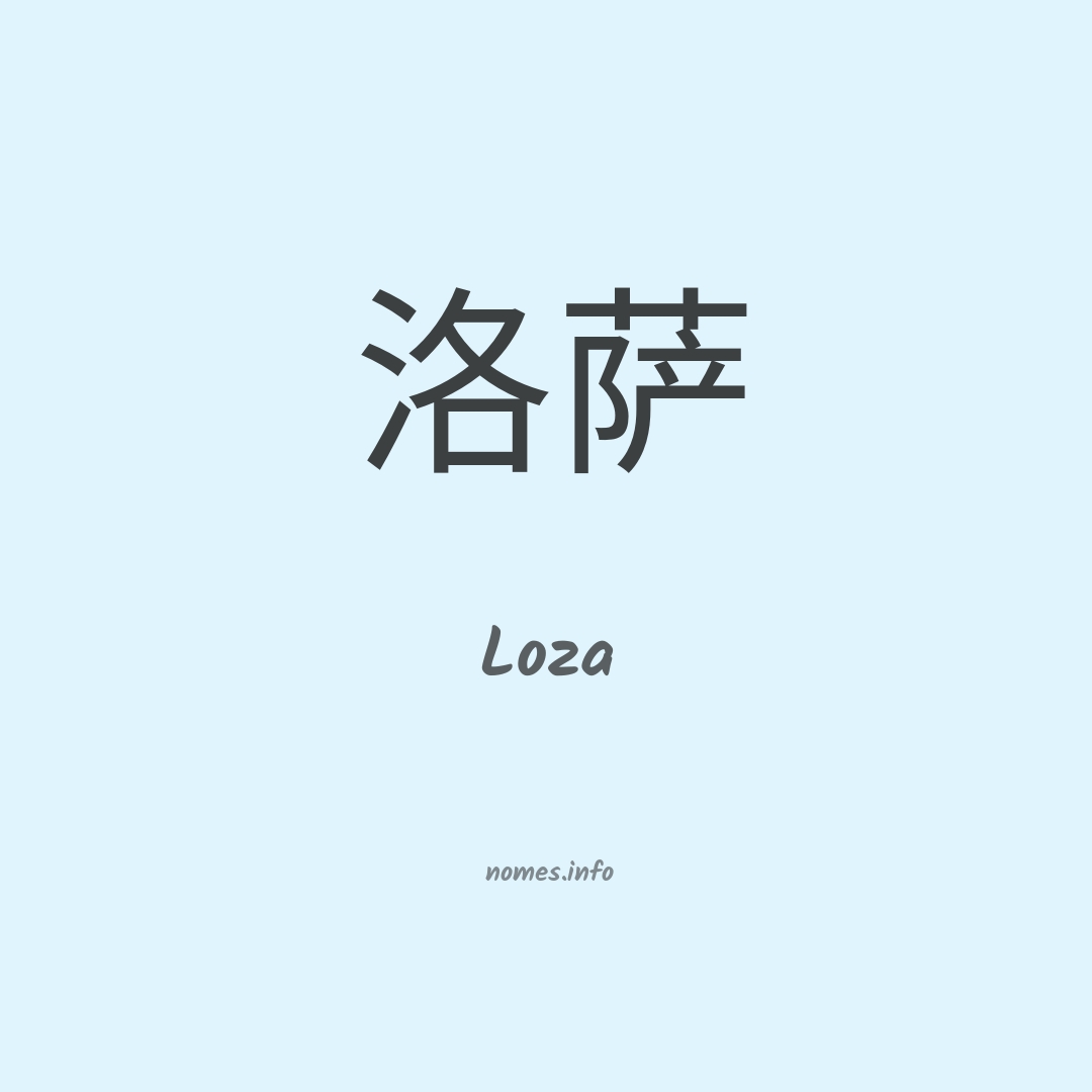 Loza em chinês