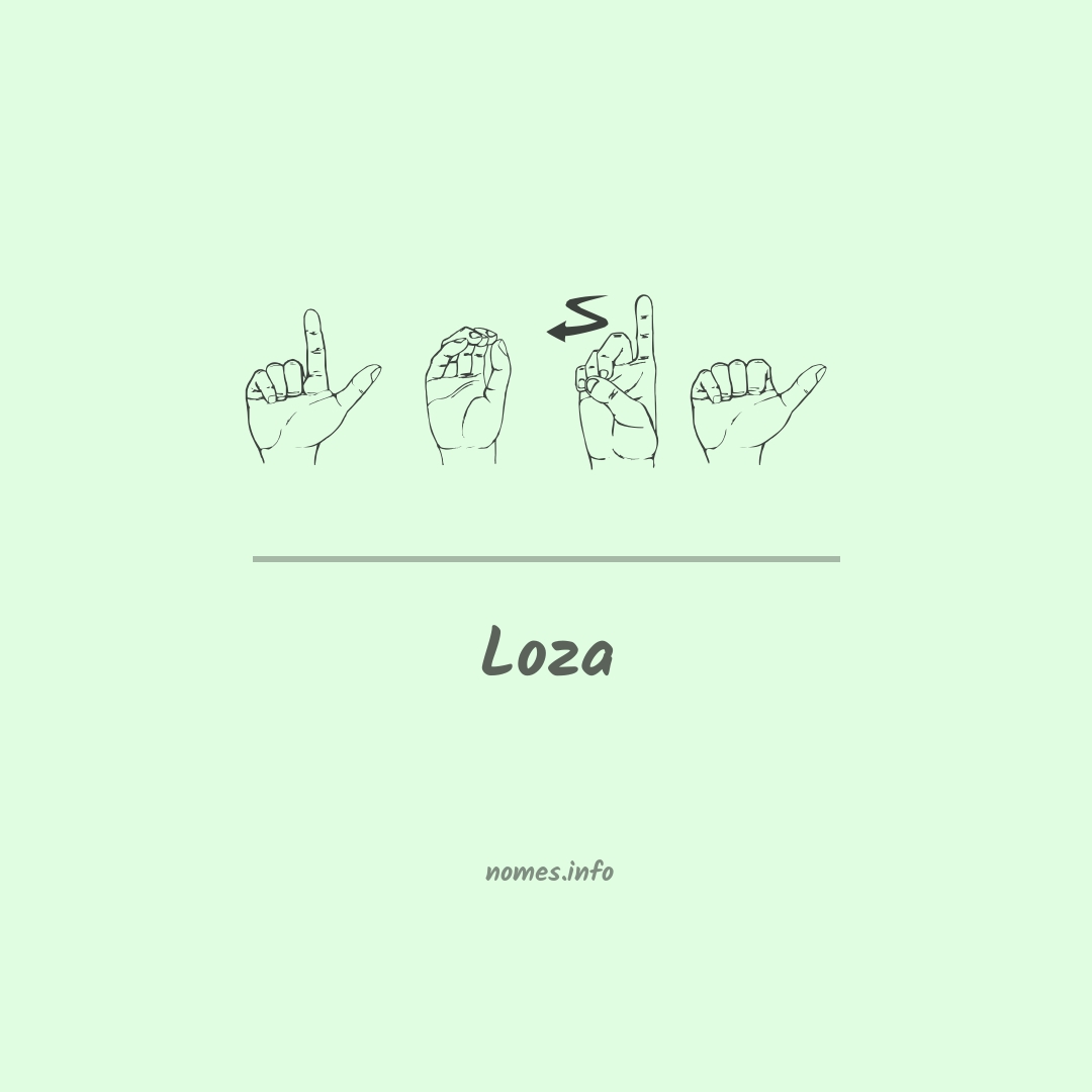 Loza em Libras