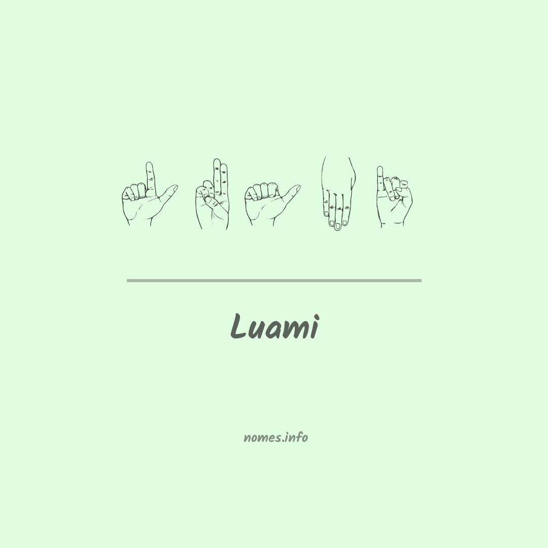 Luami em Libras