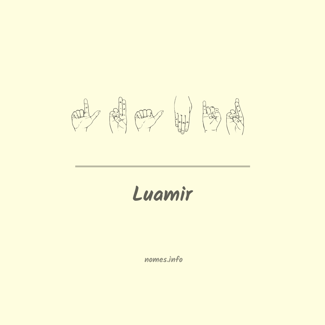 Luamir em Libras