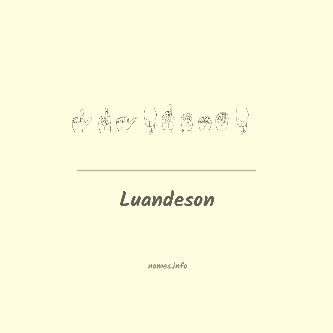 Luandeson em Libras