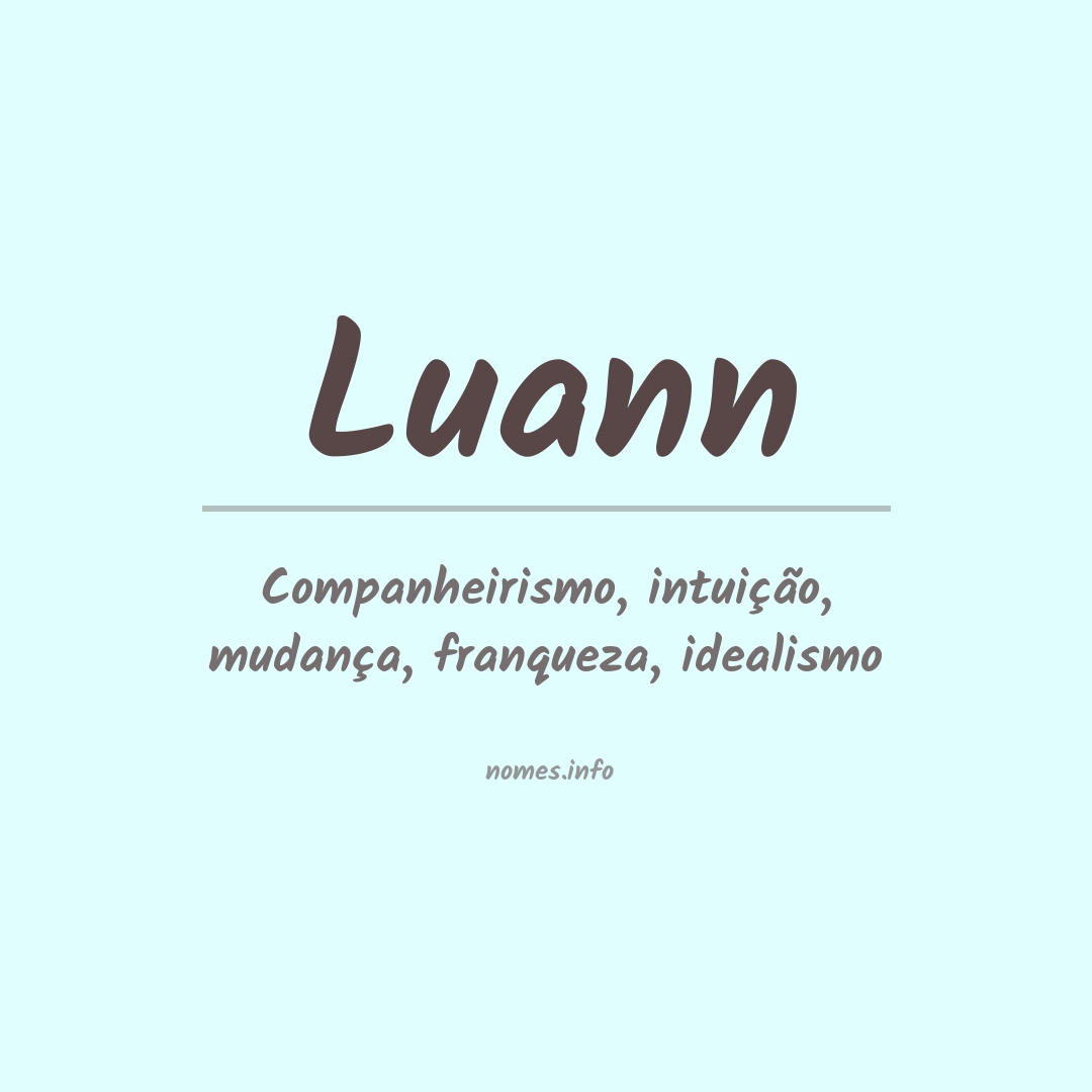 Significado do nome Luann