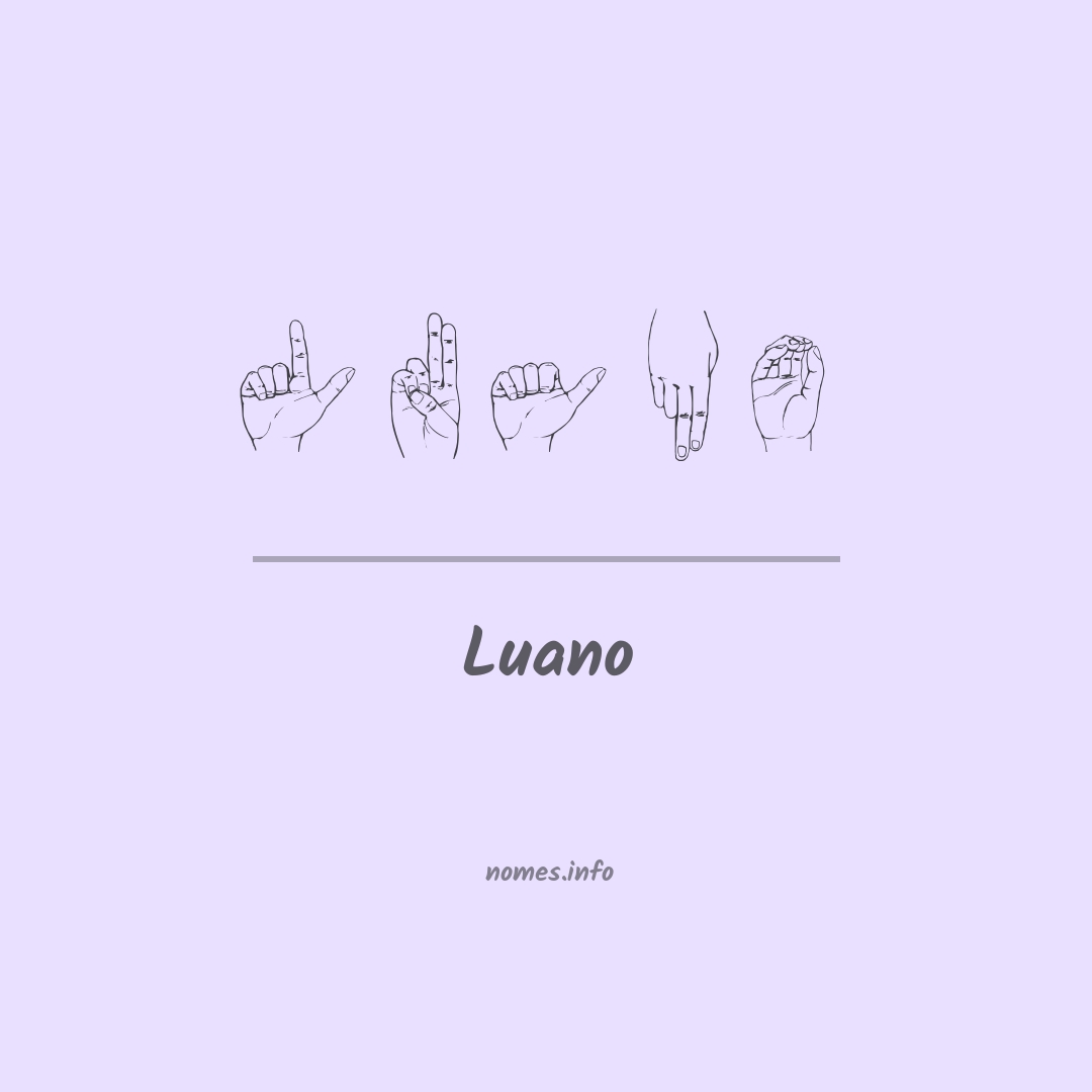 Luano em Libras