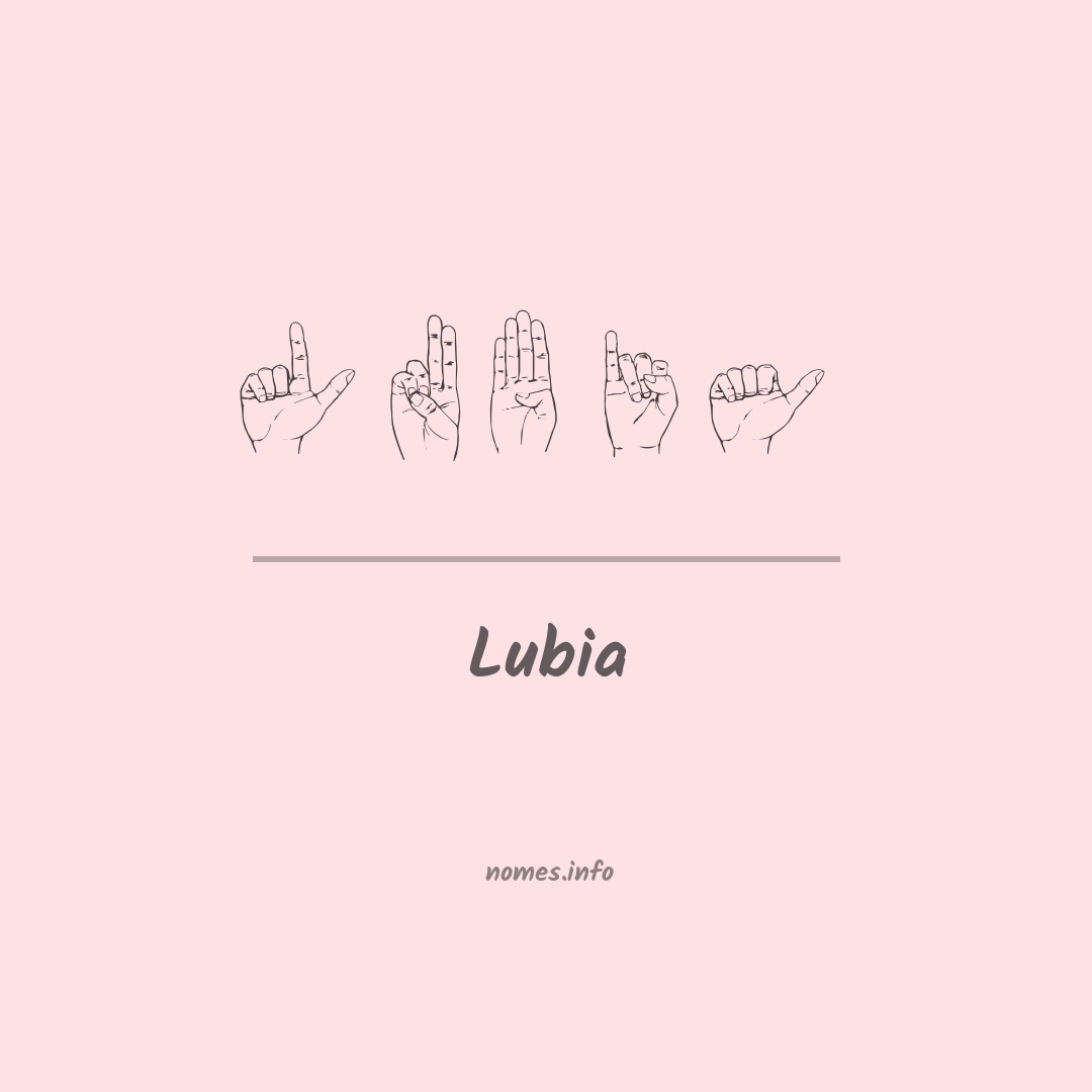 Lubia em Libras