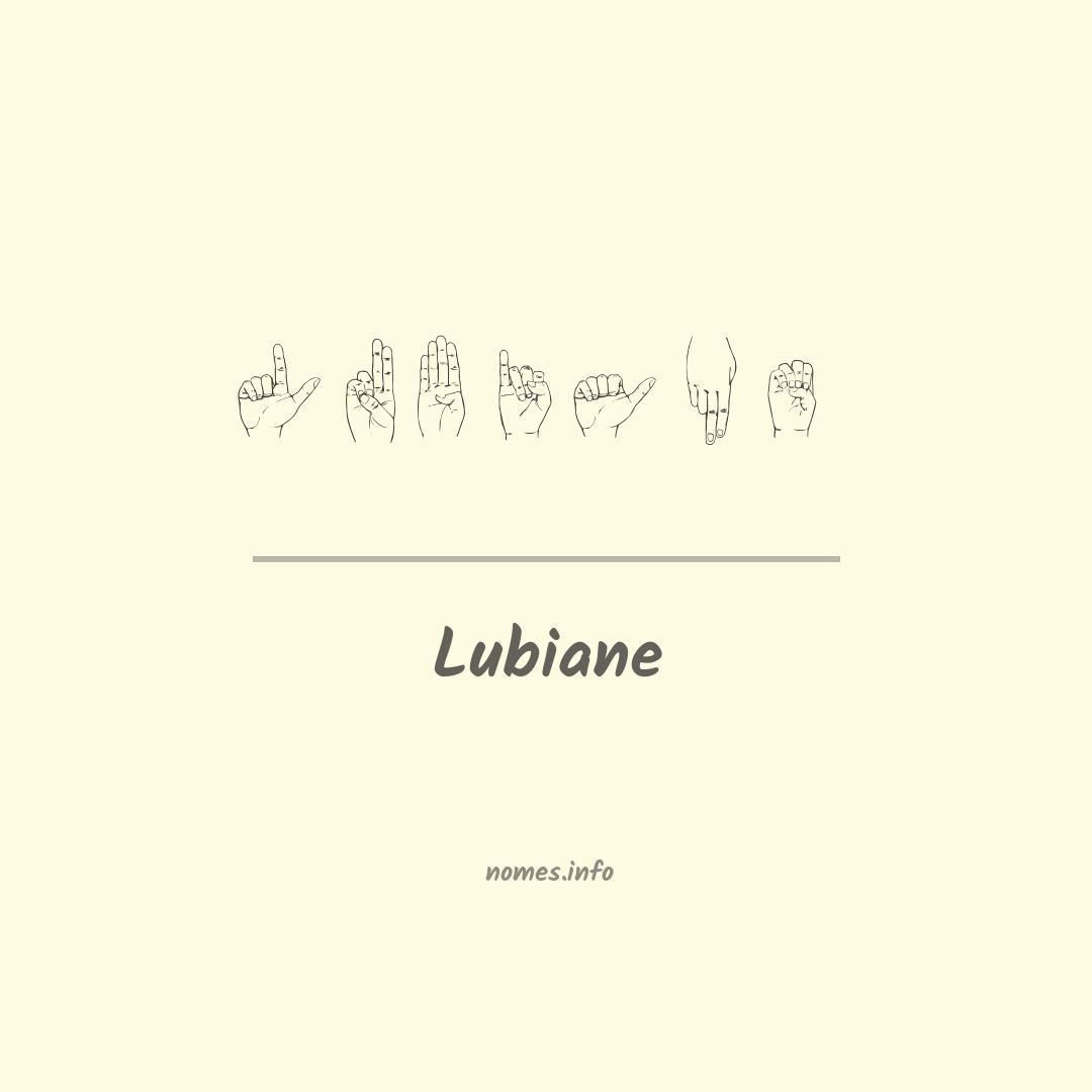 Lubiane em Libras