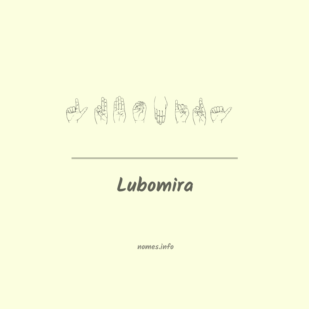 Lubomira em Libras