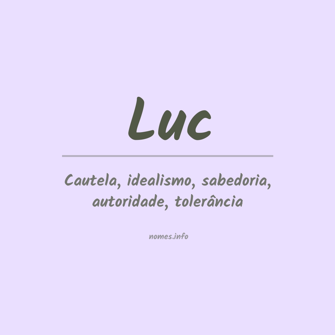 Significado do nome Luc