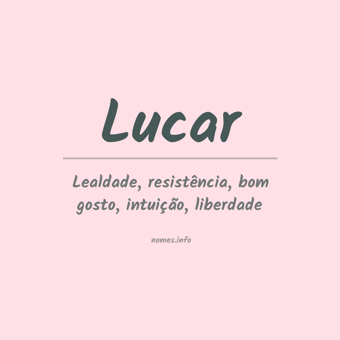 Significado do nome Lucar