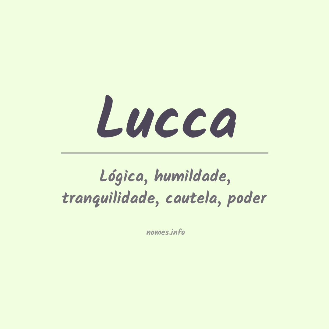 Significado do nome Lucca