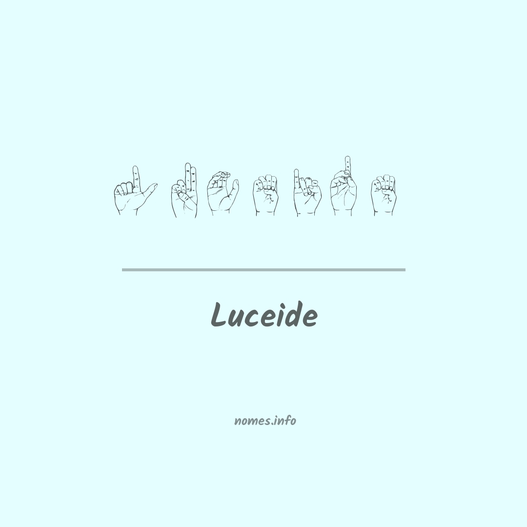 Luceide em Libras