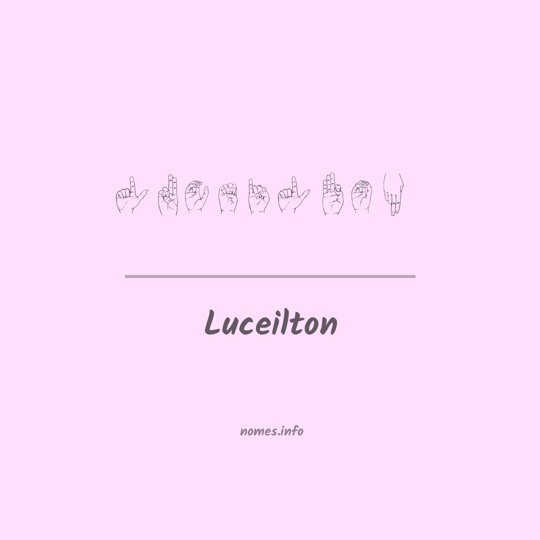 Luceilton em Libras