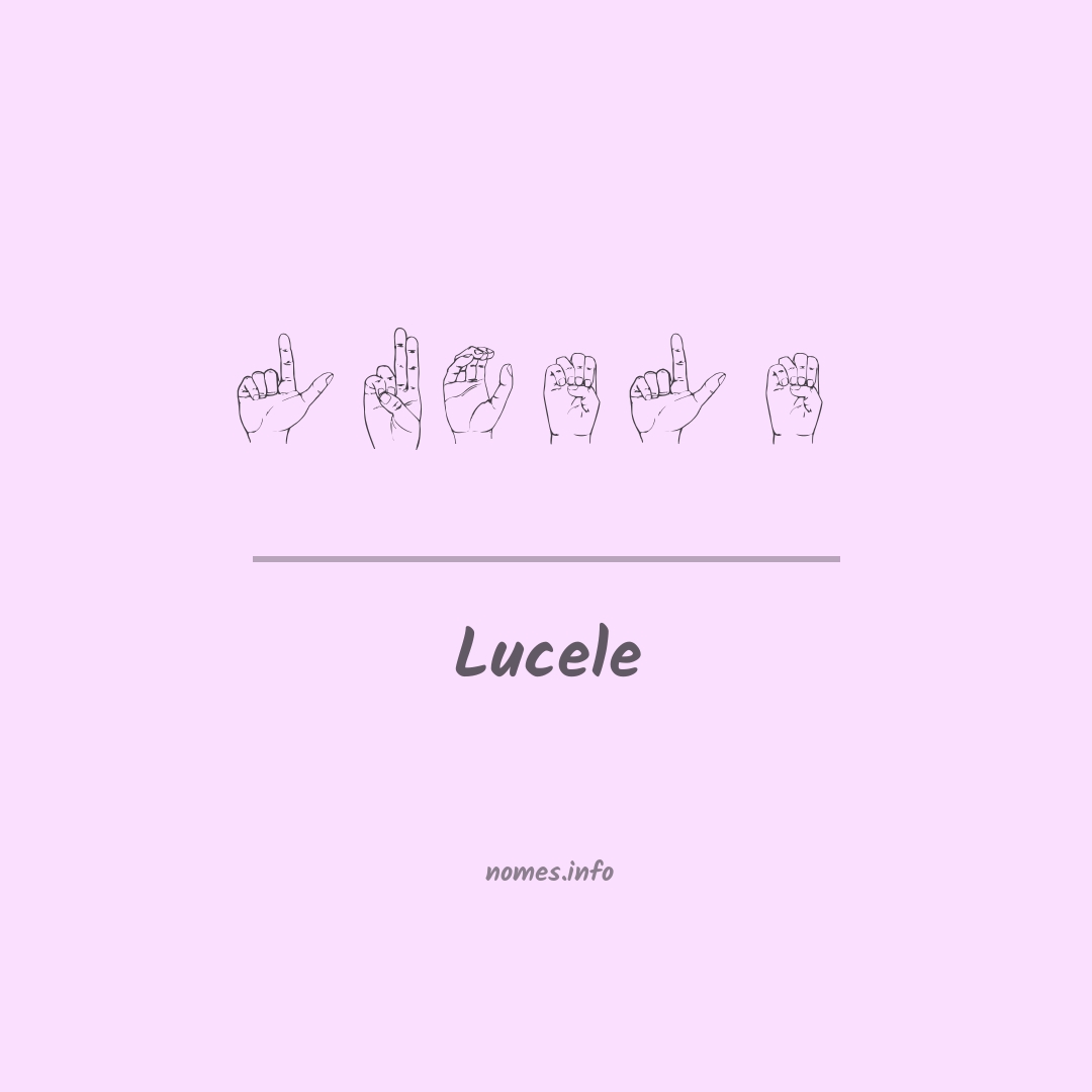 Lucele em Libras