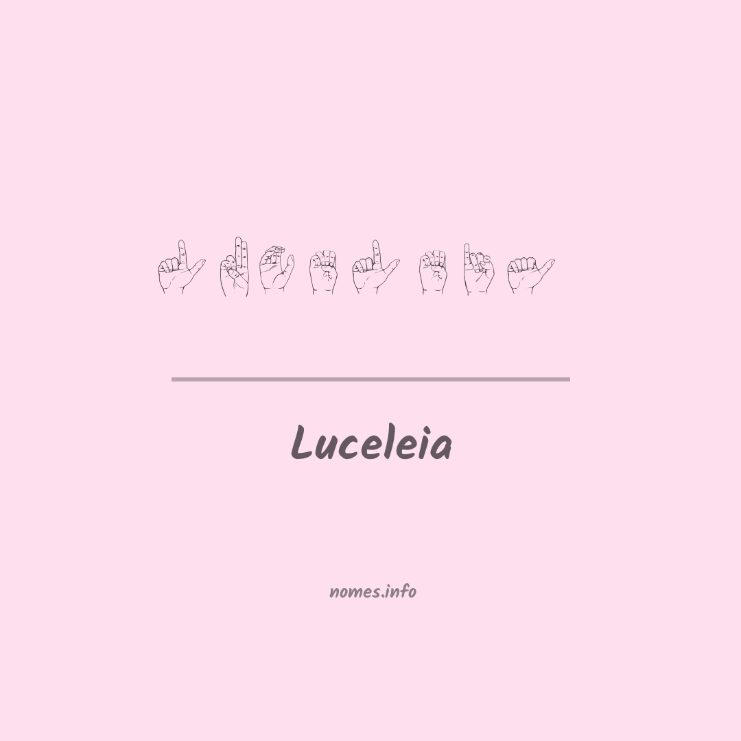 Luceleia em Libras