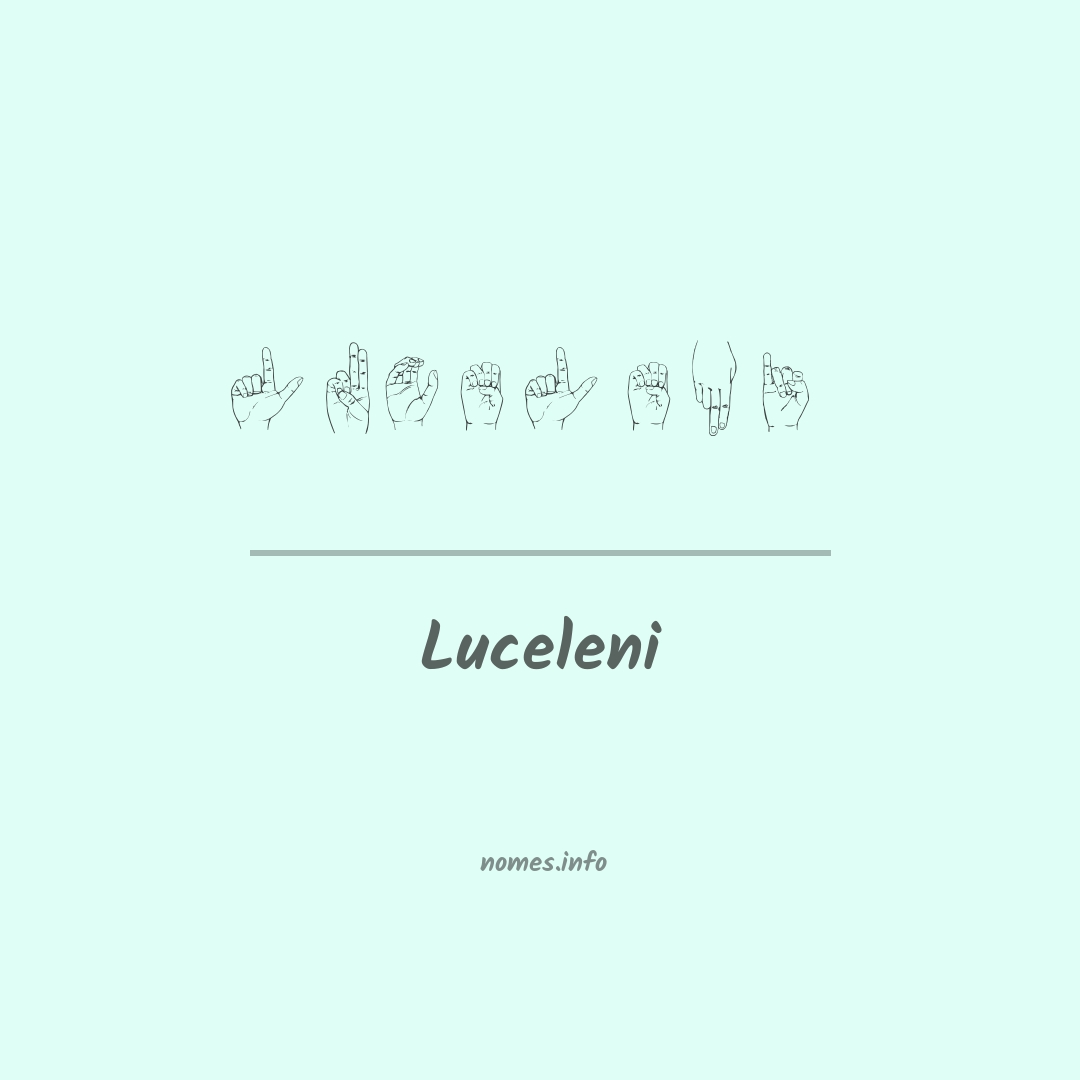 Luceleni em Libras