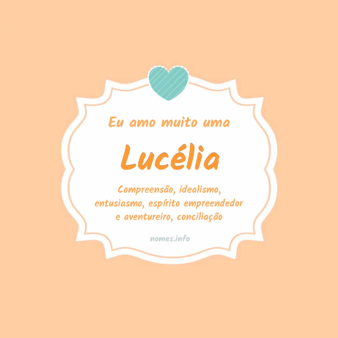 Eu amo muito Lucélia