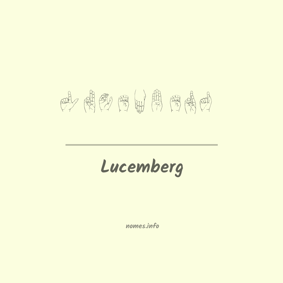 Lucemberg em Libras