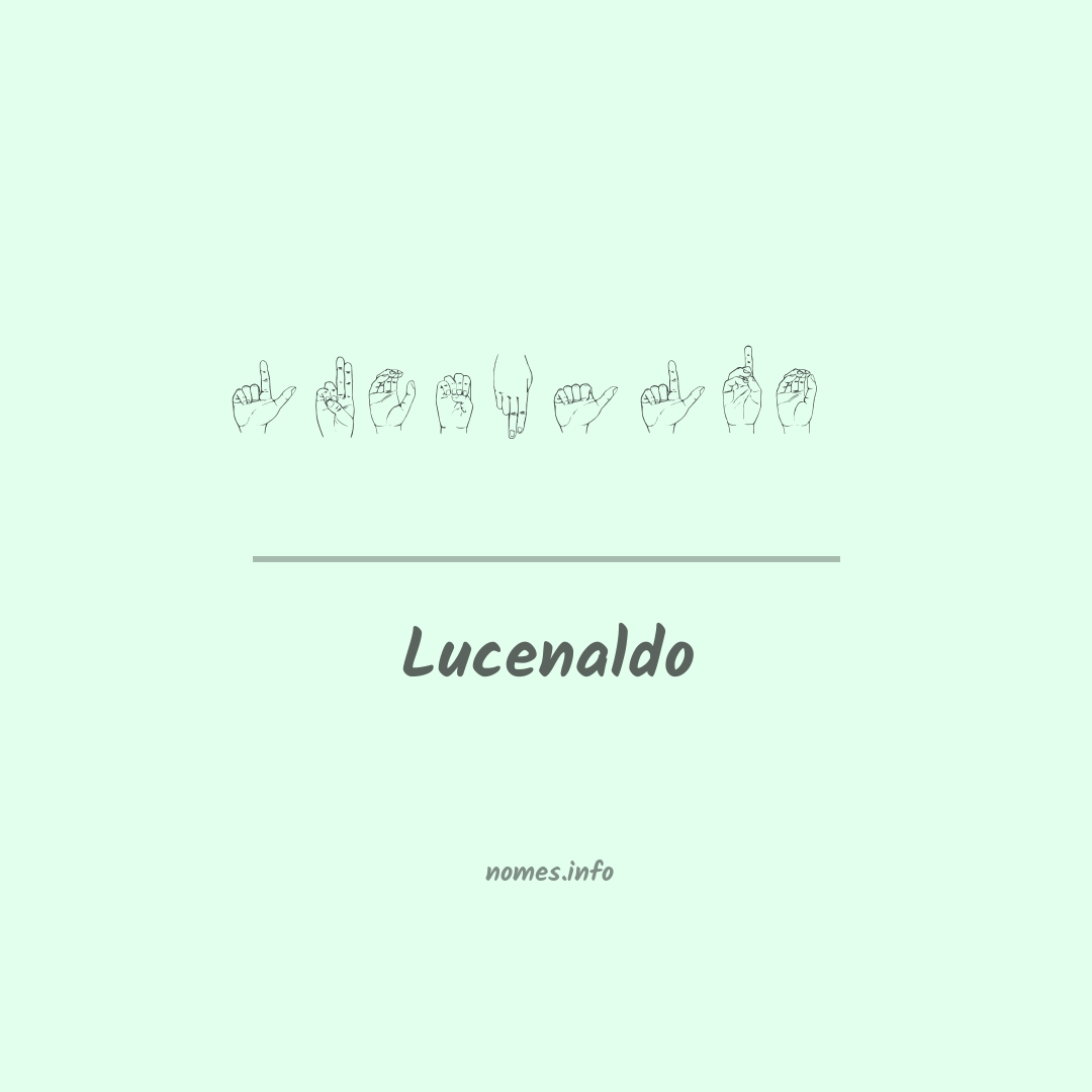 Lucenaldo em Libras