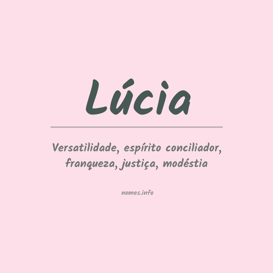 Significado do nome Lúcia