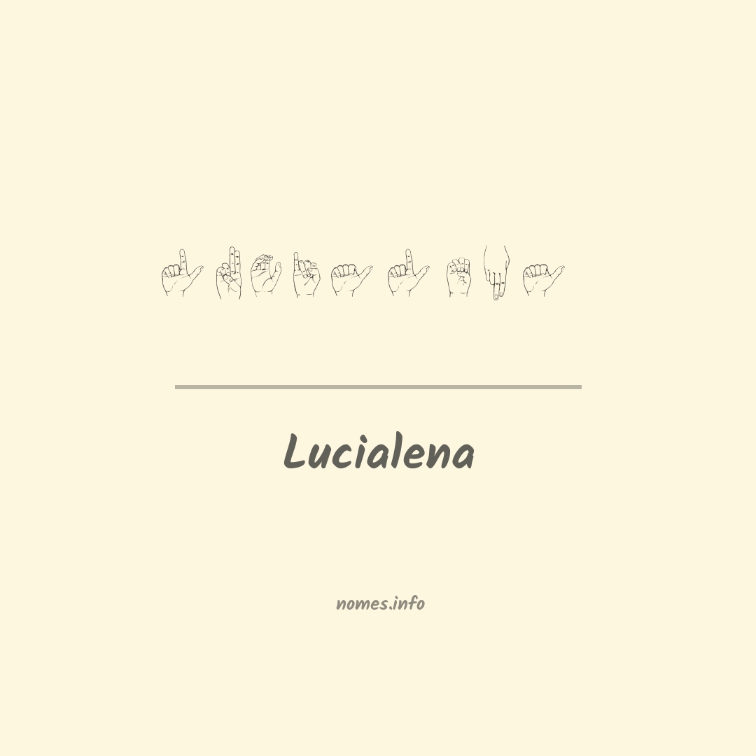 Lucialena em Libras