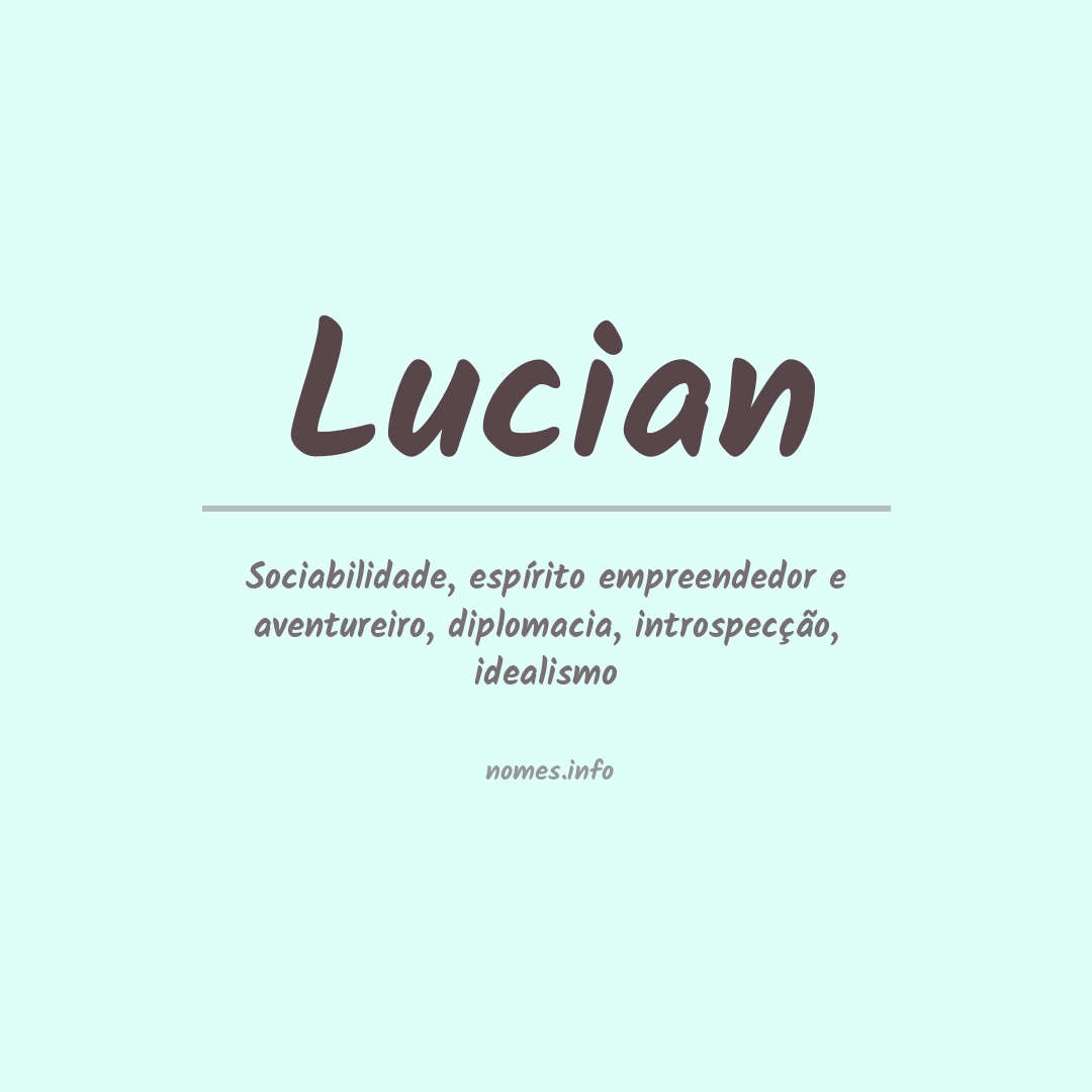 Significado do nome Lucian