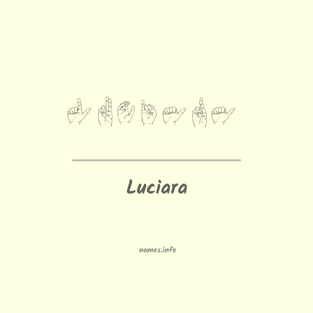 Luciara em Libras