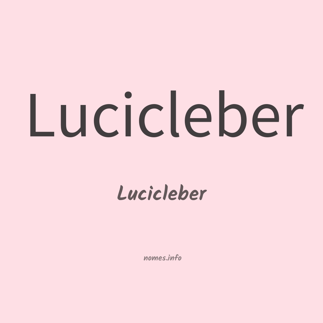 Lucicleber em chinês