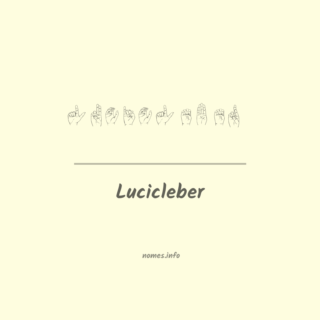 Lucicleber em Libras