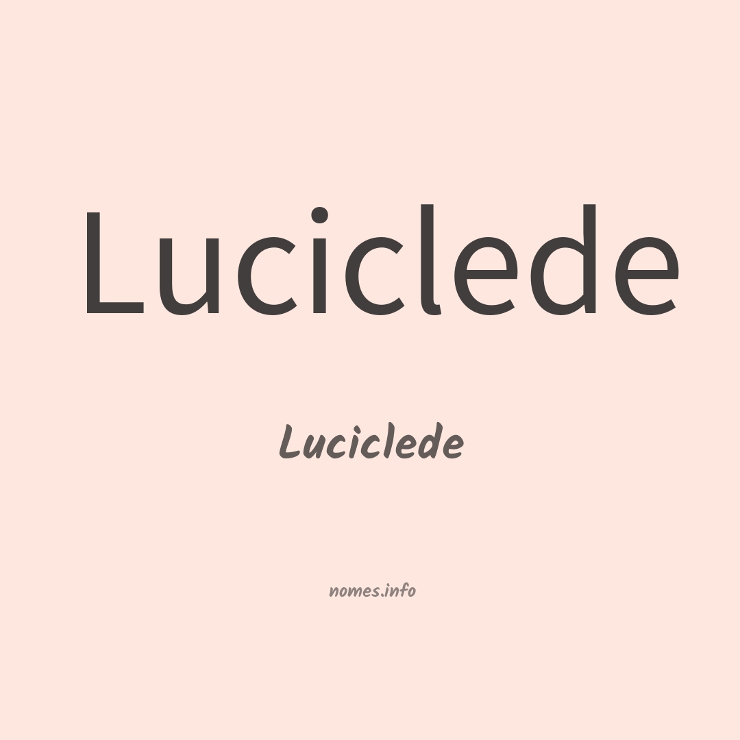 Luciclede em chinês