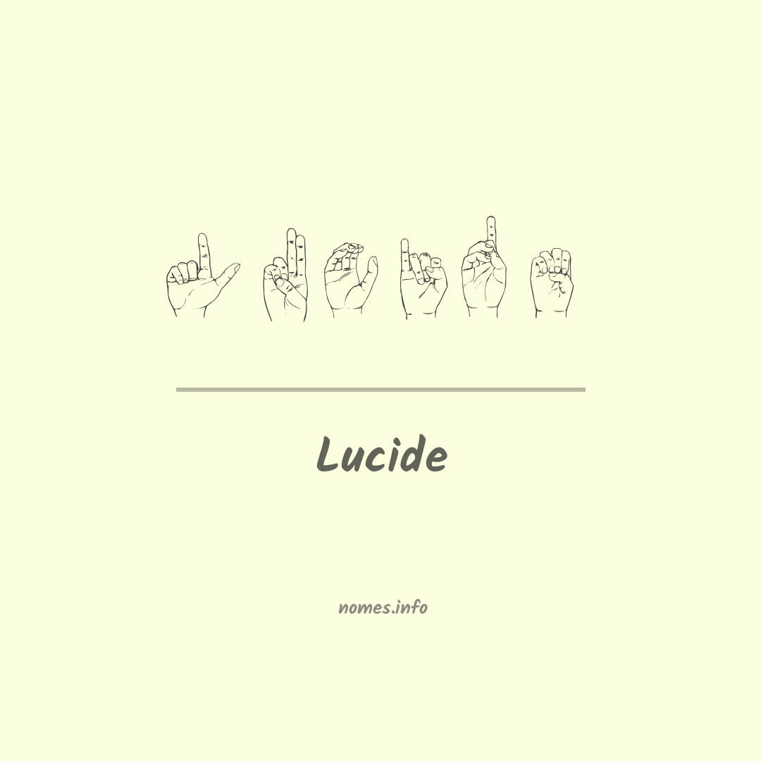 Lucide em Libras