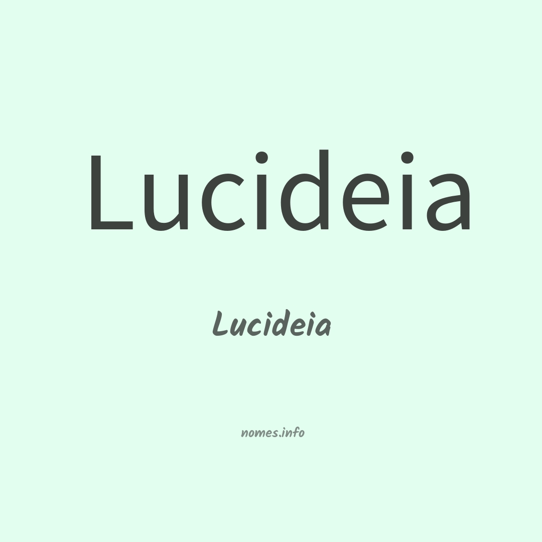 Lucideia em chinês