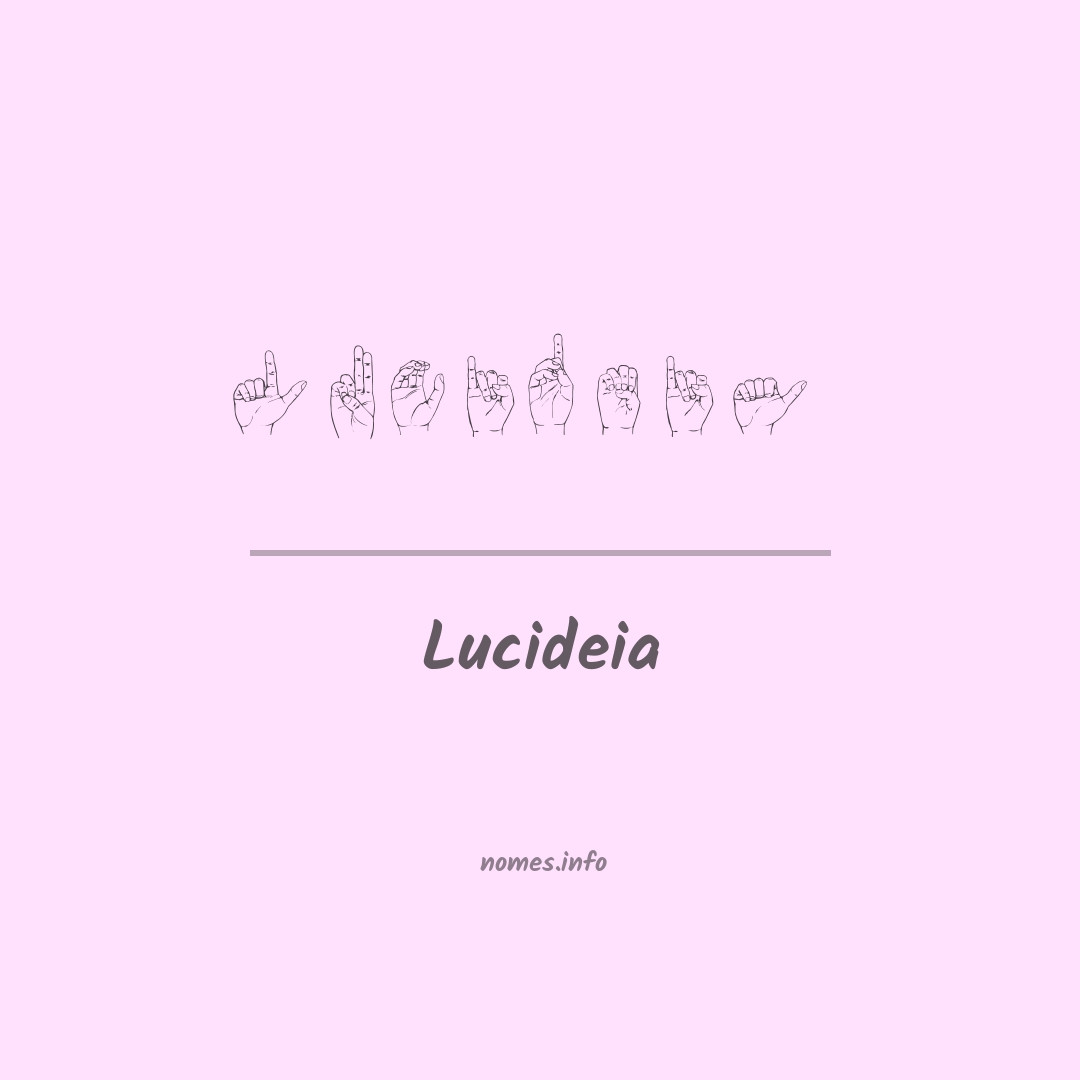 Lucideia em Libras