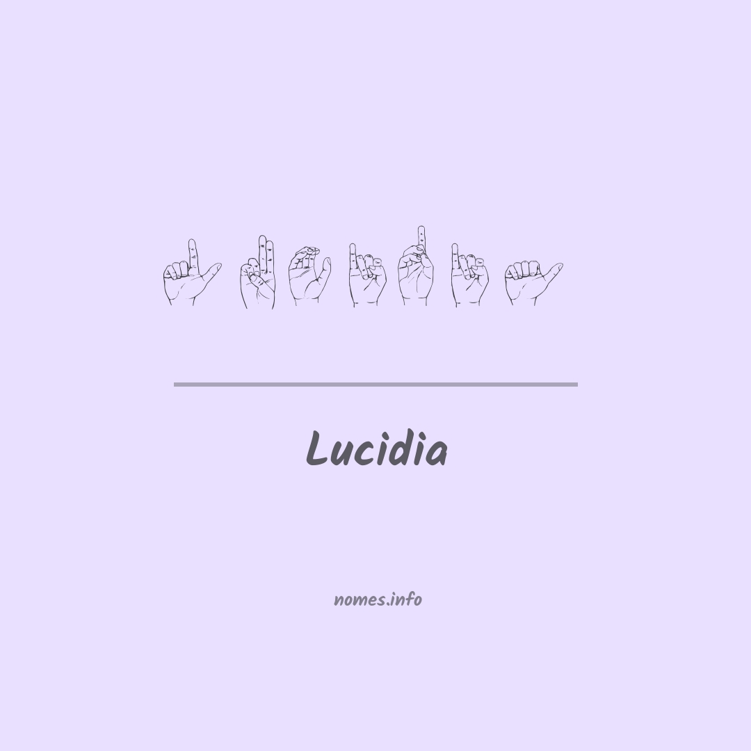 Lucidia em Libras