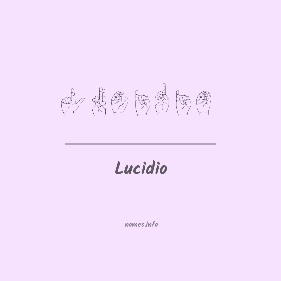 Lucidio em Libras
