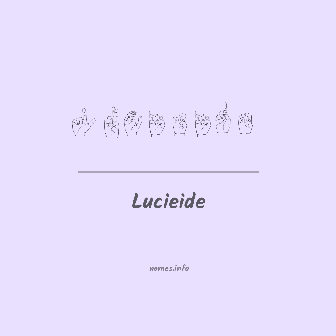 Lucieide em Libras