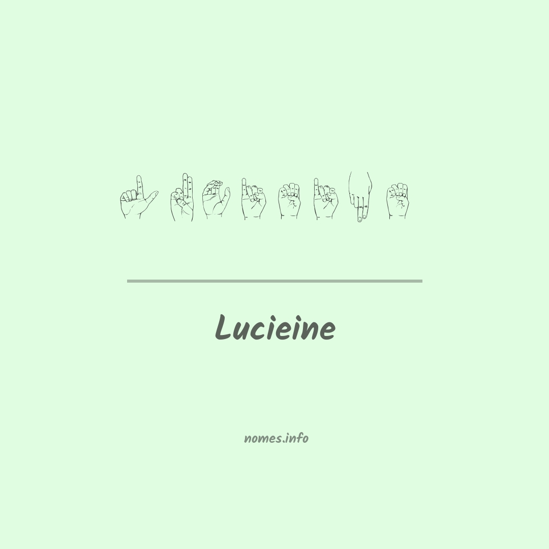 Lucieine em Libras