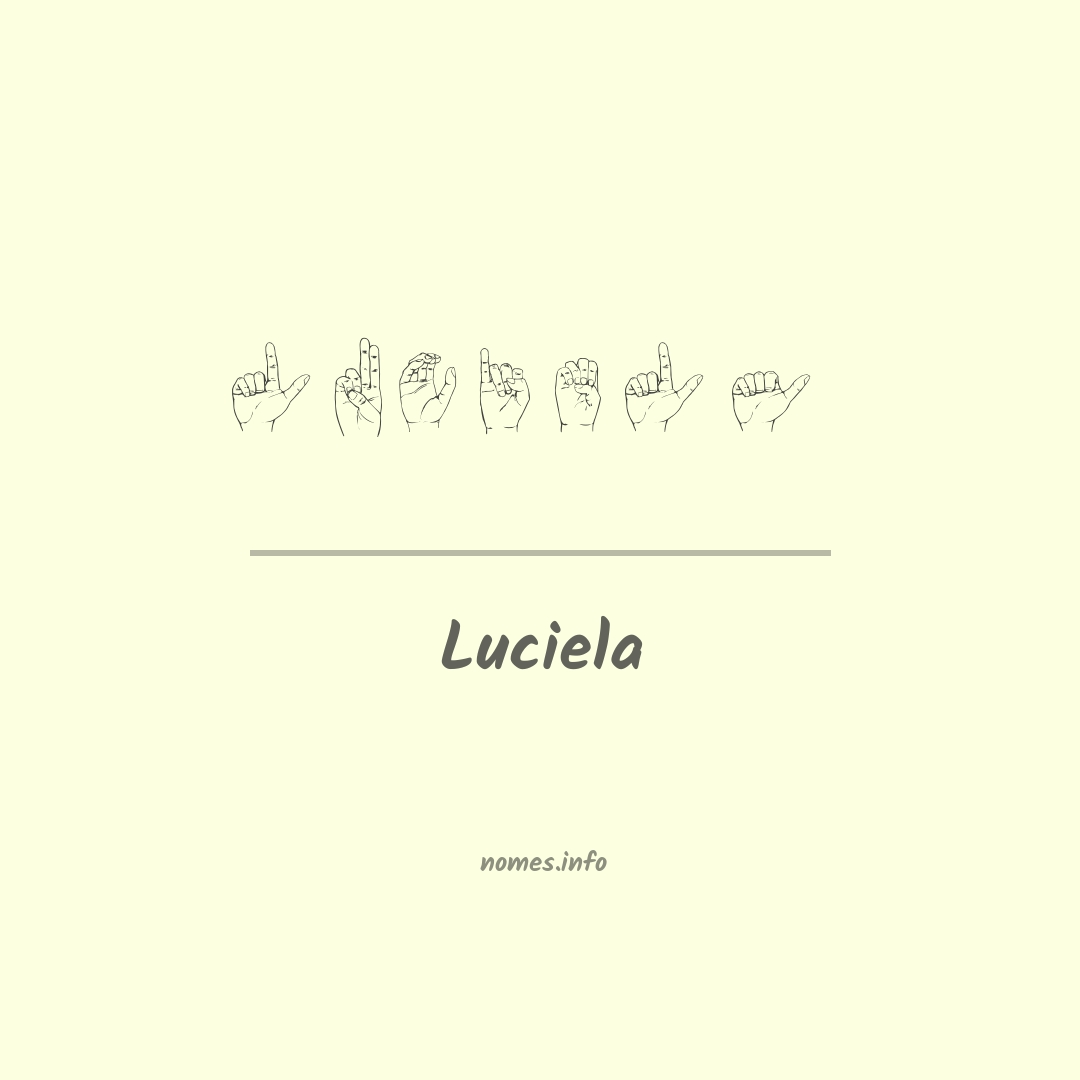 Luciela em Libras