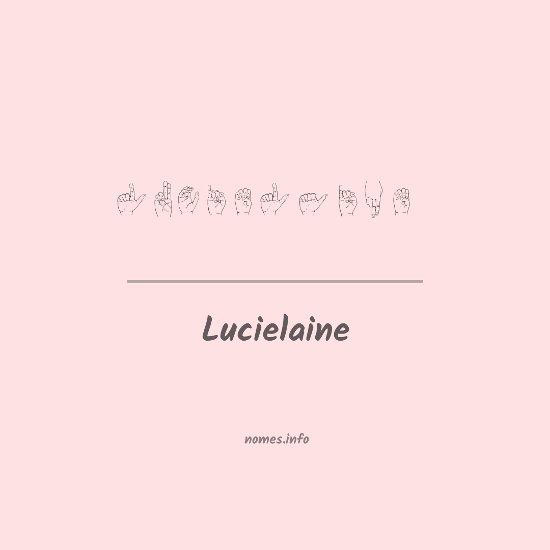 Lucielaine em Libras