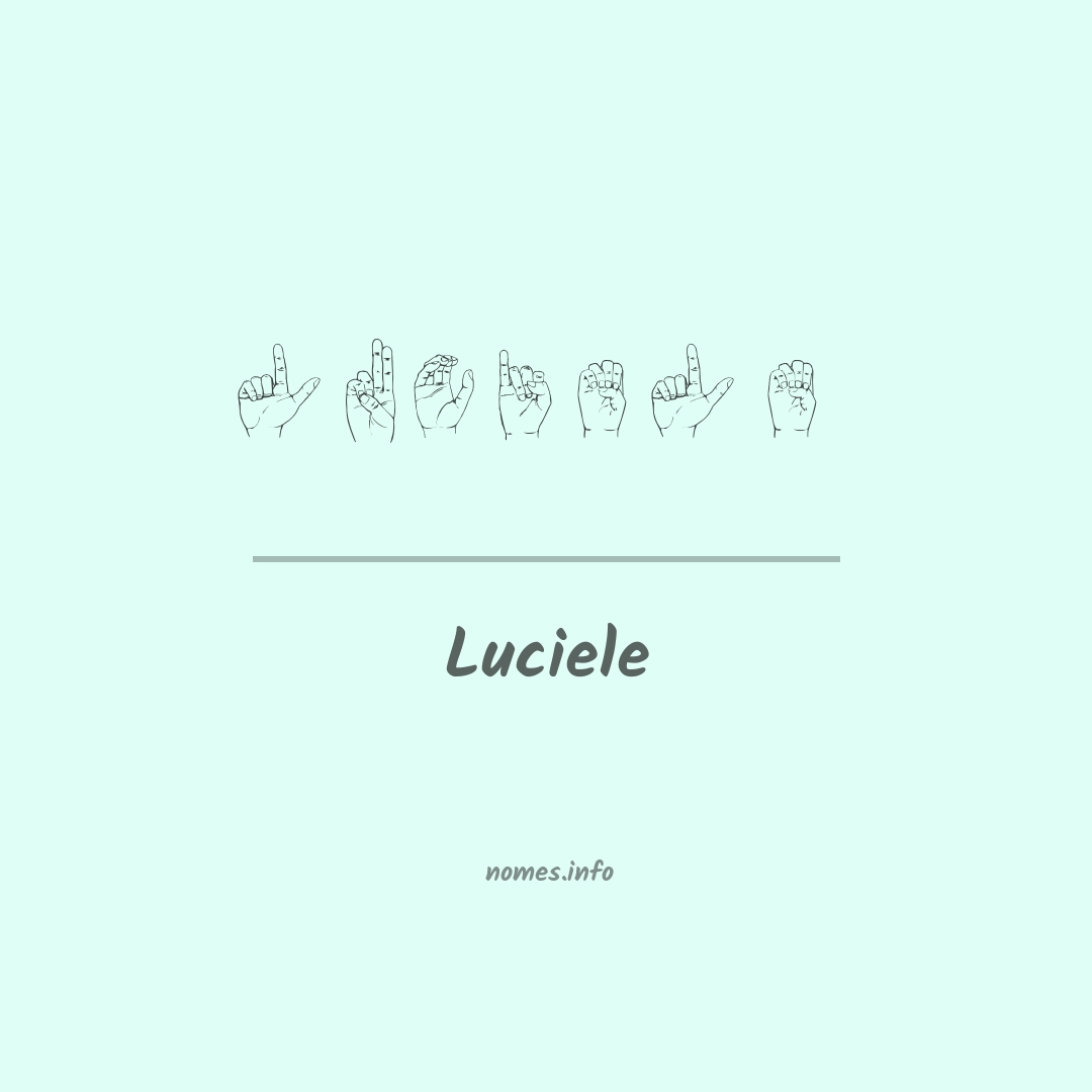 Luciele em Libras