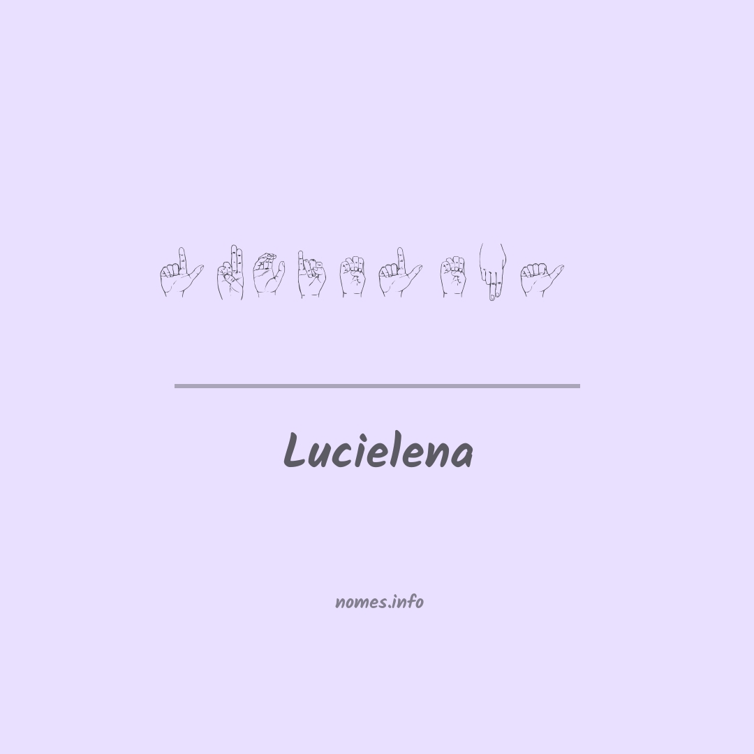 Lucielena em Libras