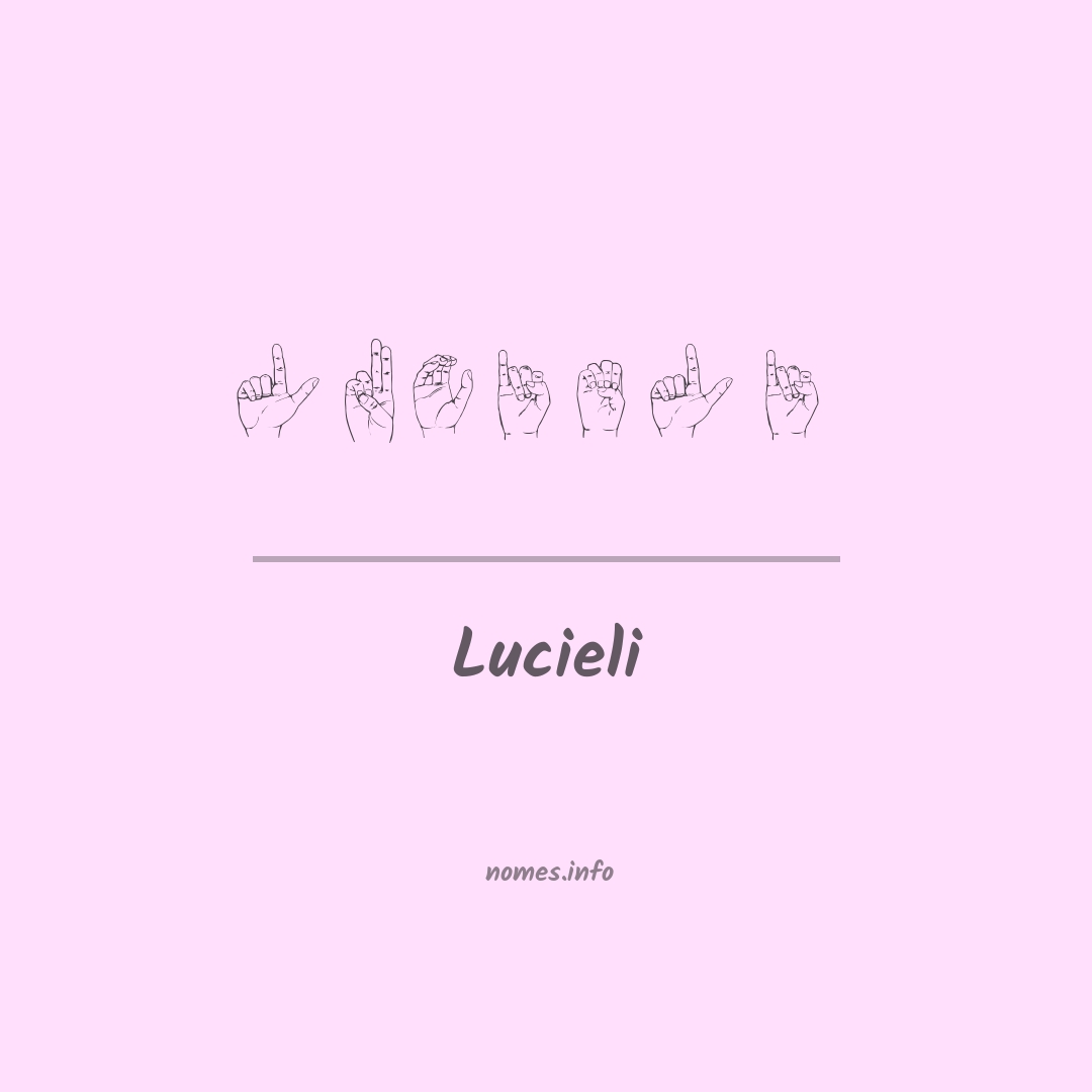 Lucieli em Libras