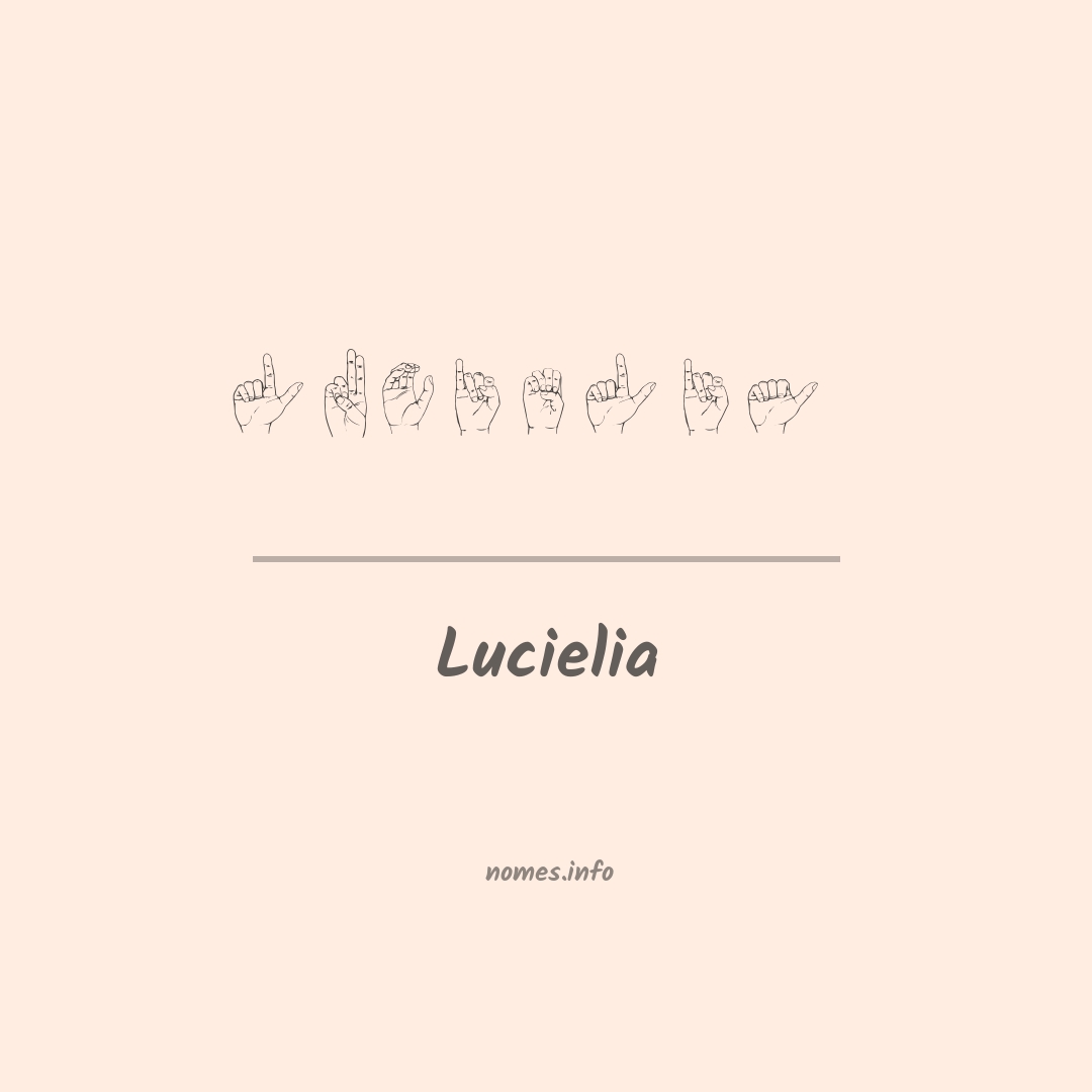 Lucielia em Libras
