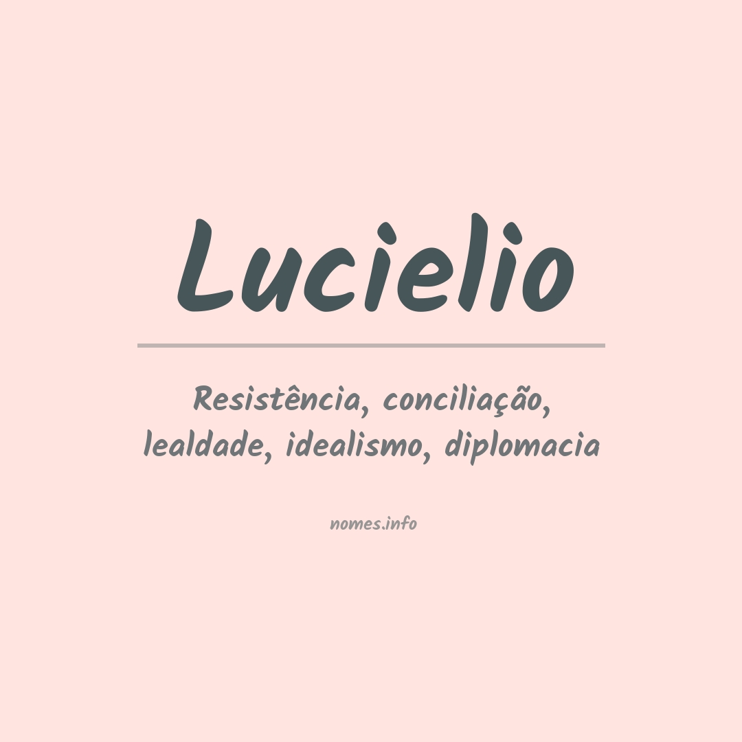 Significado do nome Lucielio