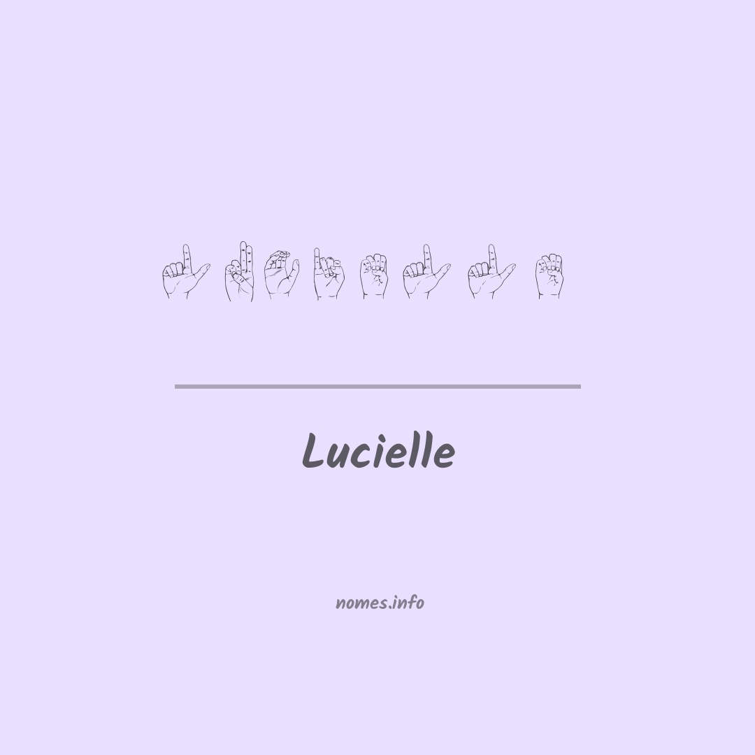 Lucielle em Libras