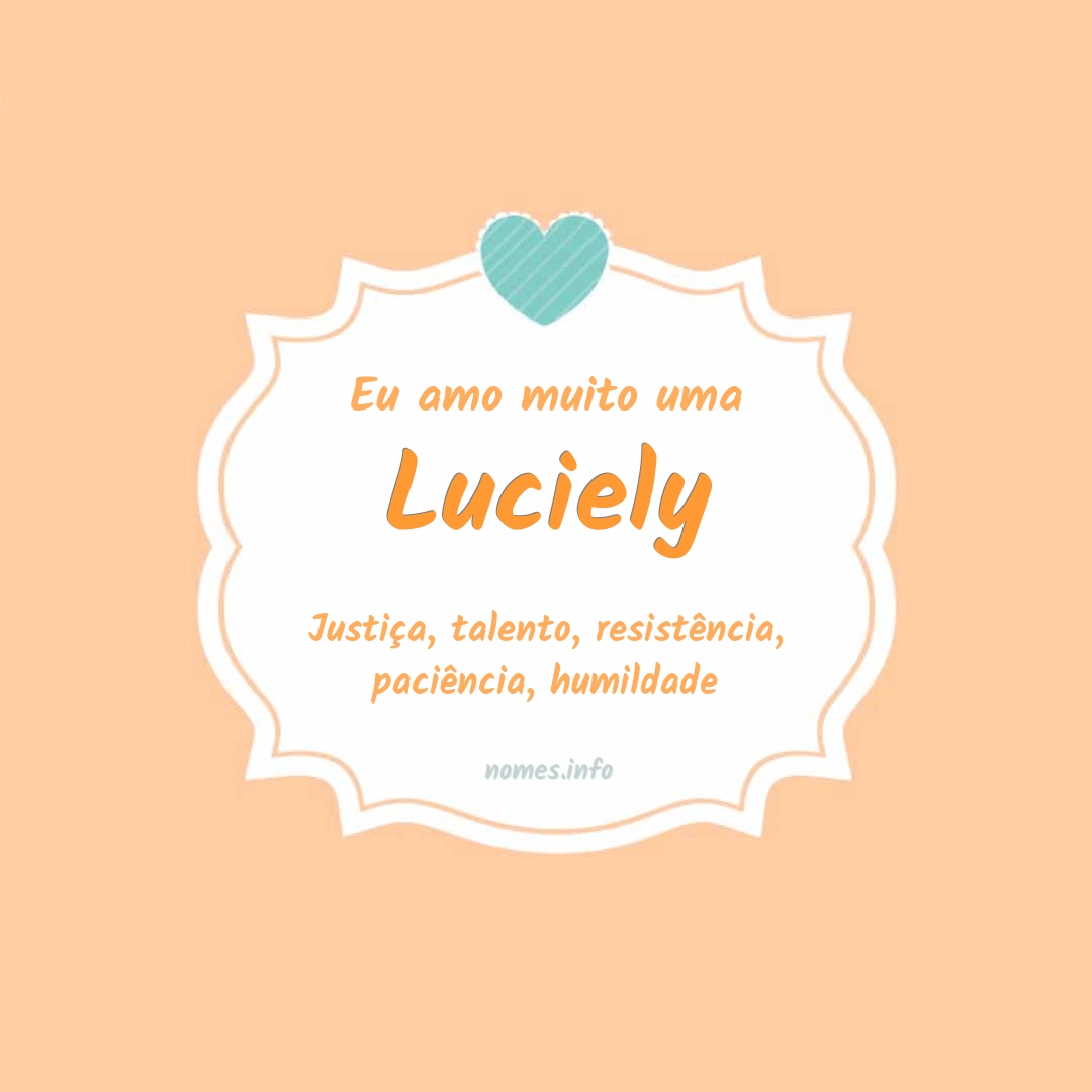 Eu amo muito Luciely