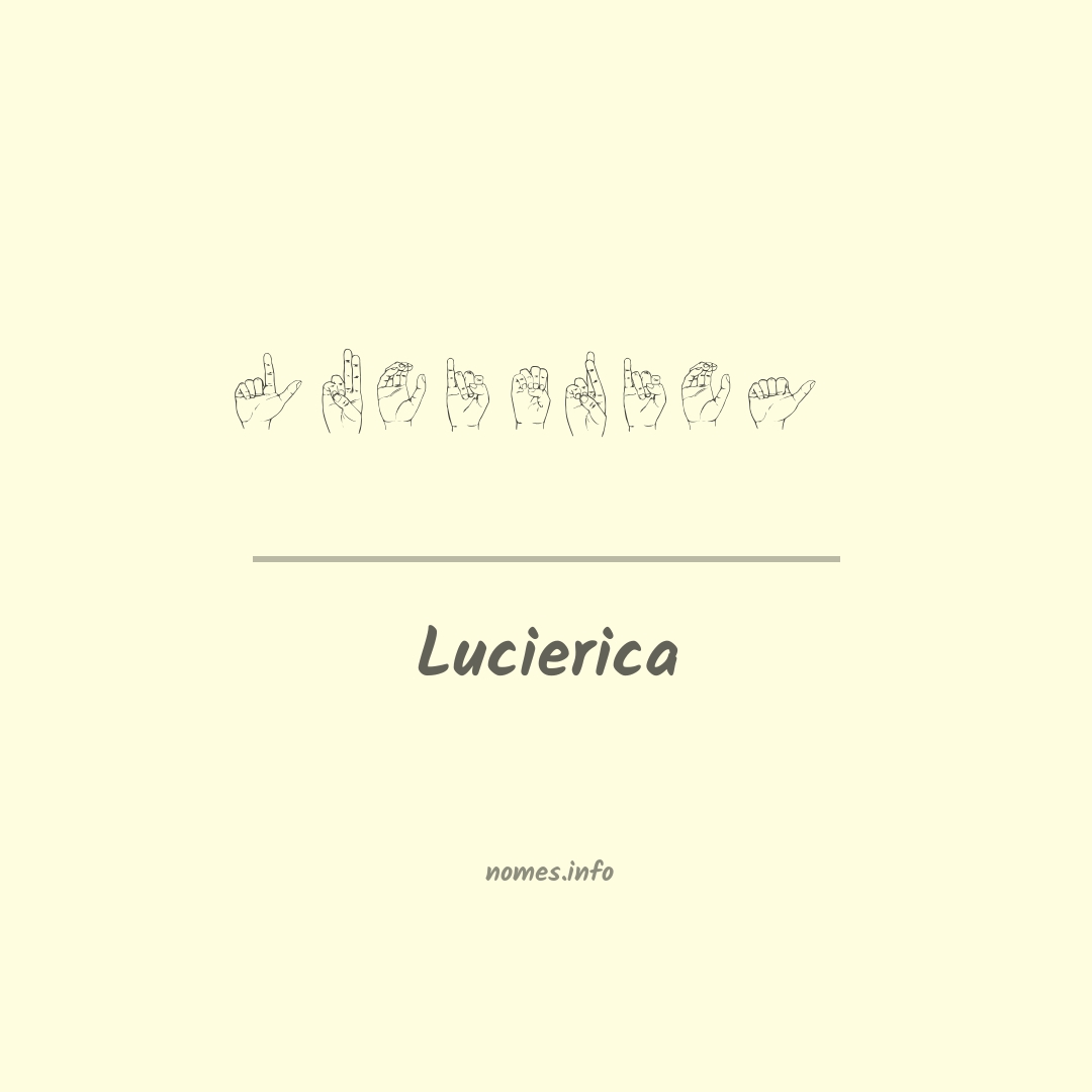 Lucierica em Libras