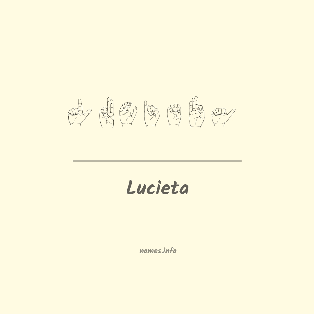 Lucieta em Libras